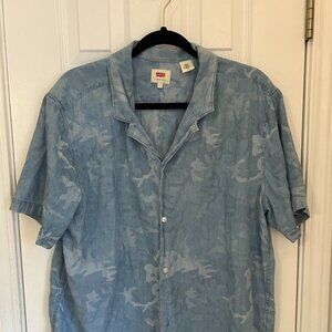 Levis Blue Camo Shirt